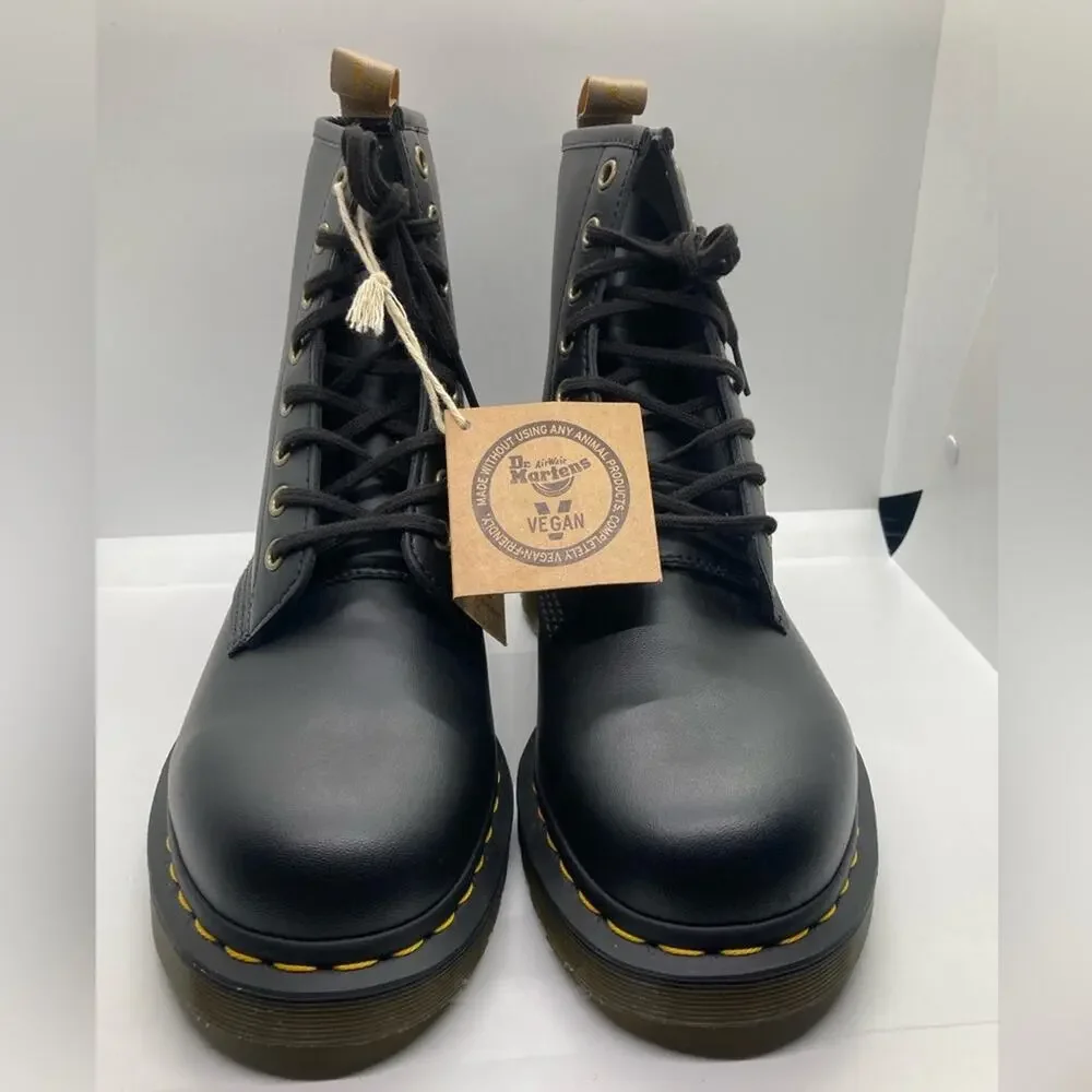 Dr. Martens Vegan 1460 Smooth Black Women's Lace-Up Boots